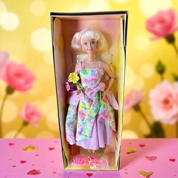 1996 Avon Exclusive Spring Petals Barbie Doll Avon Exclusive Special Ed. Mattel - Picture 1 of 8